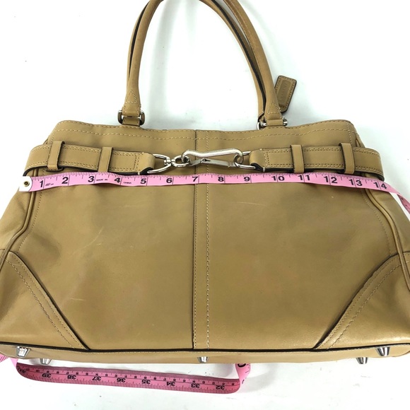 Coach Hamptons Leather Satchel Purse Tote F11200 - Picture 3 of 8